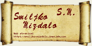 Smiljko Miždalo vizit kartica